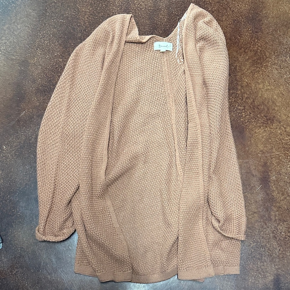 BE COOL Women's Tan Cardigan Sweater